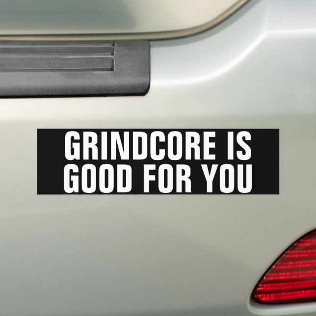Adesivo Para Carro Grindcore é bom para você (No carro)
