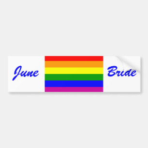 Adesivo Para Carro Guardar Data/Arco-Íris Casado/Orgulho gay