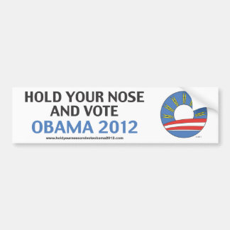 Adesivo Para Carro Guardare seu nariz e vote Obama 2012