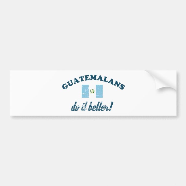 Adesivo Para Carro Guatemalan melhora (Frente)