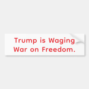 Adesivo Para Carro Guerra do Covarde Trump Contra a Liberdade Hankame