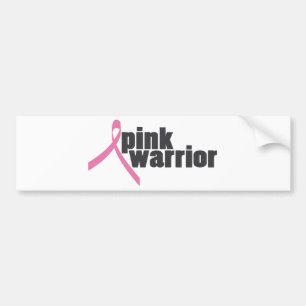 Adesivo Para Carro guerreiro cor-de-rosa (cancro da mama)