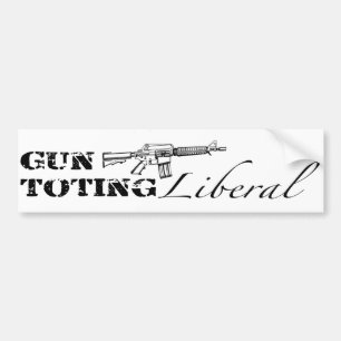 Adesivo Para Carro Gun Toting Liberal