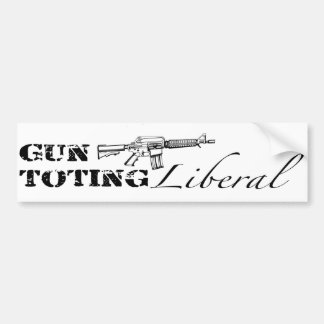 Adesivo Para Carro Gun Toting Liberal