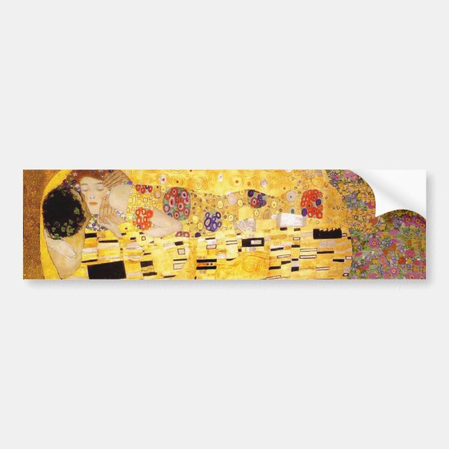 Adesivo Para Carro Gustav Klimt A Pintura Clássica Beija (Frente)
