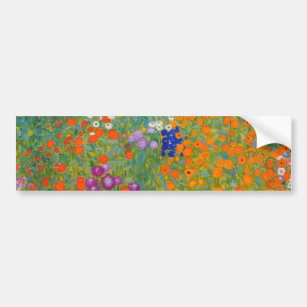 Adesivo Para Carro Gustav Klimt - Jardim Flor