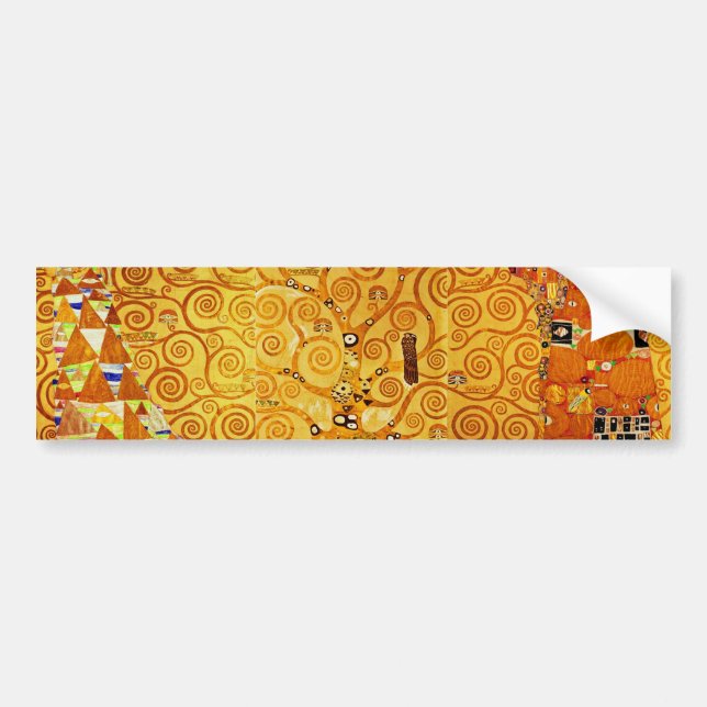 Adesivo Para Carro Gustav Klimt Tree of Life: Art Nouveau Symbolista (Frente)