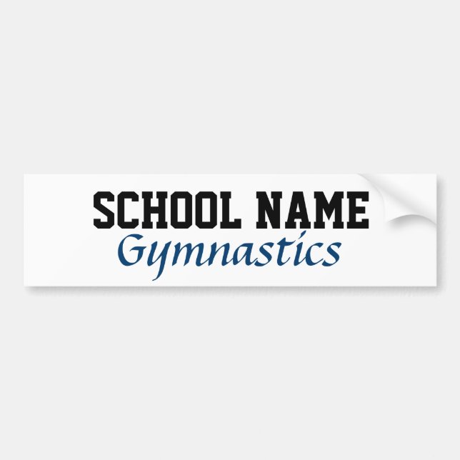 Adesivo Para Carro Gymnastics Bumper Sticker (Frente)