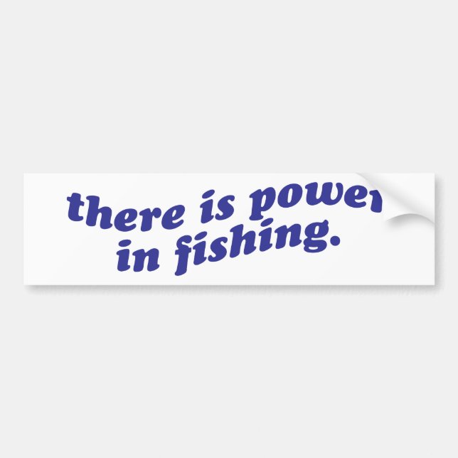 Adesivo Para Carro Há Poder na Pesca (Frente)