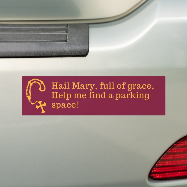 Adesivo Para Carro Hail Mary (No carro)