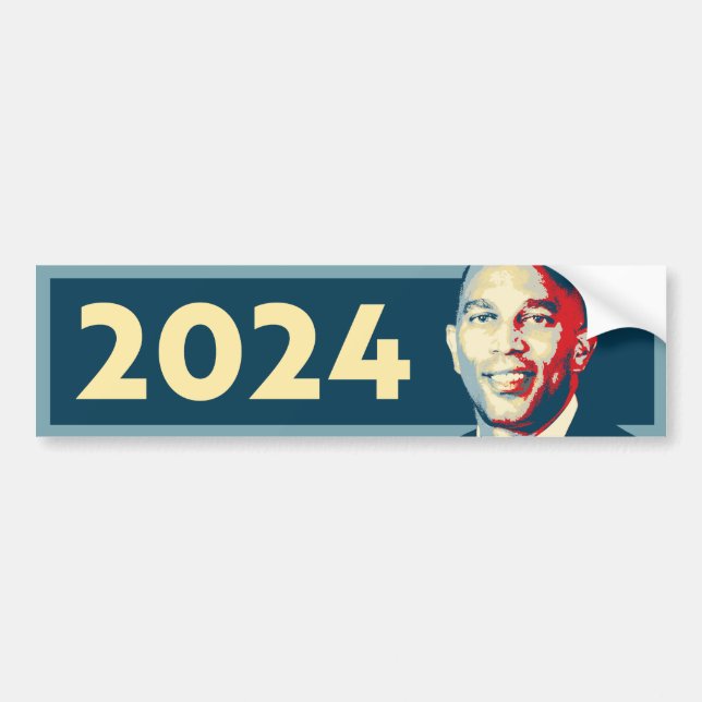 Adesivo Para Carro Hakeem Jeffries 2024 Bumper Sticker (Frente)