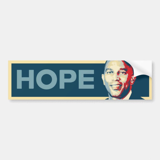 Adesivo Para Carro Hakeem Jeffries Hope Bumper Sticker (Frente)