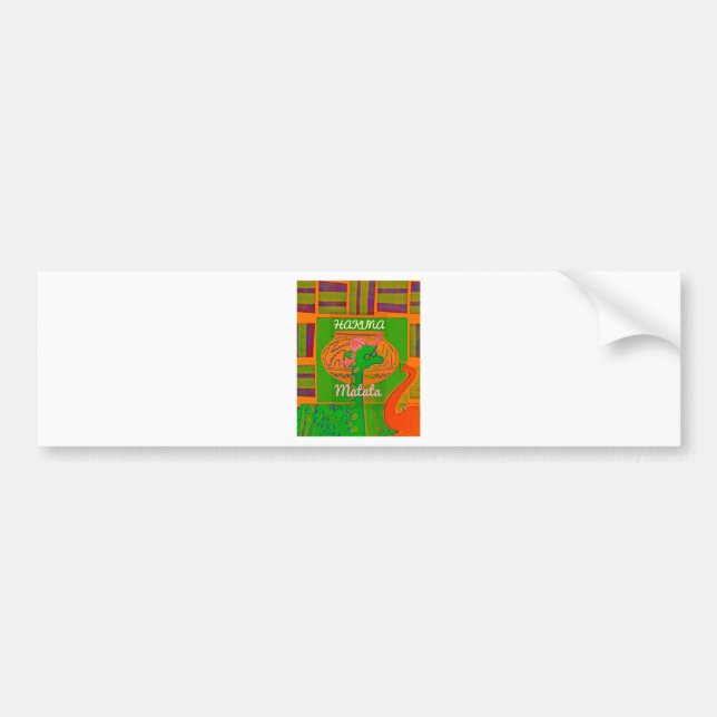 Adesivo Para Carro Hakuna Giraffe Art Impressão (Frente)