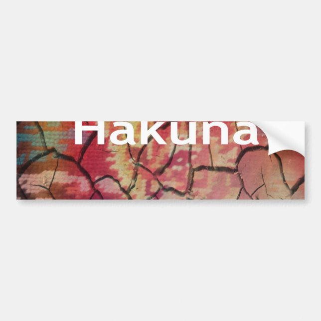Adesivo Para Carro Hakuna Matata Lion Cub Design (Frente)
