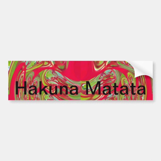 Adesivo Para Carro Hakuna Matata Personaliza sempre o produto (Frente)