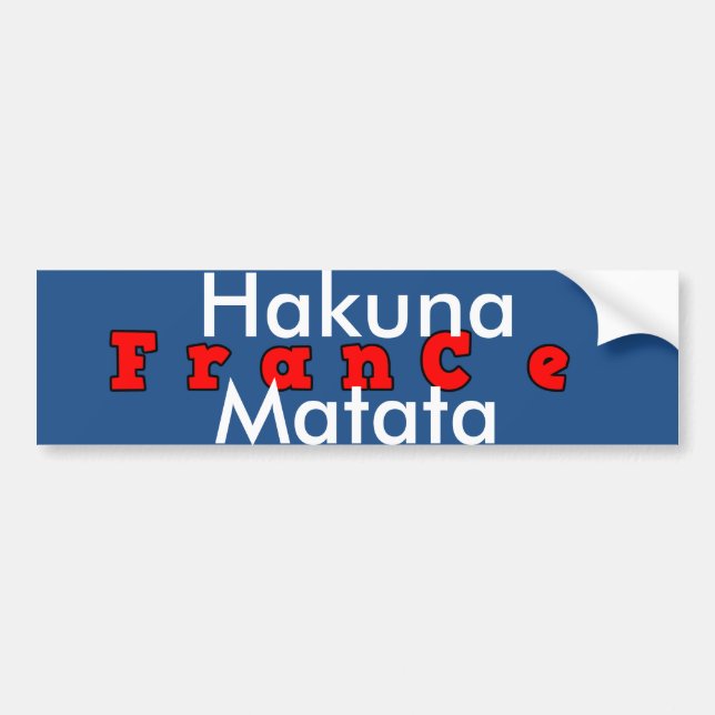 Adesivo Para Carro HAKUNA MATATA Personalizar produto (Frente)