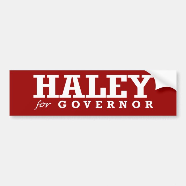 ADESIVO PARA CARRO HALEY PARA O GOVERNADOR 2014 (Frente)