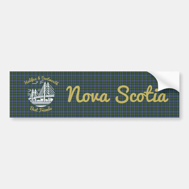 Adesivo Para Carro Halifax Dartmouth best friends   bumper sticker (Frente)