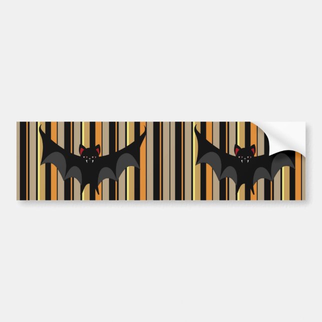 Adesivo Para Carro Halloween Bat (Frente)