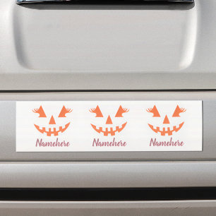 Adesivo Para Carro Halloween da Girly Jack O Lanterna Pumpkin Persona