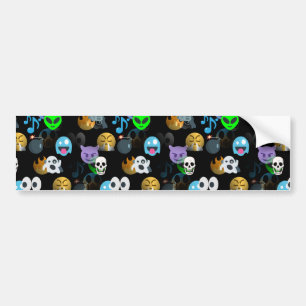 Adesivo Para Carro halloween emojis