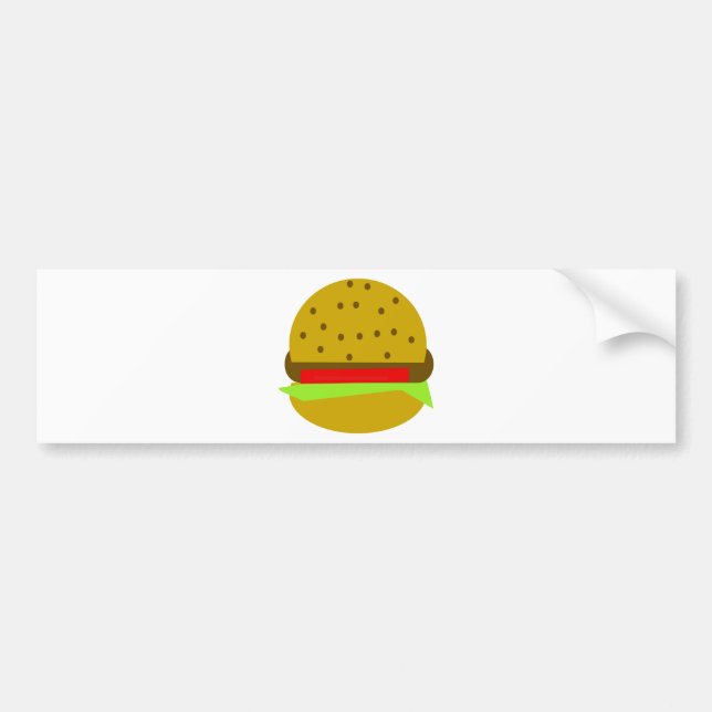 Adesivo Para Carro Hamburger comida comida rápida (Frente)
