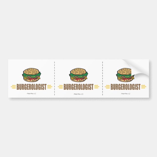 Adesivo Para Carro Hamburger Engraçado (Frente)