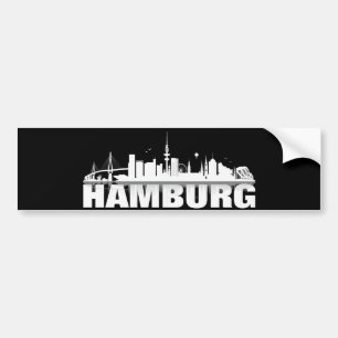 Adesivo Para Carro Hamburgo City Skyline autocolante de automóvel,