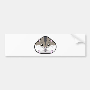 Adesivo Para Carro Hamster gordo do anão do russo