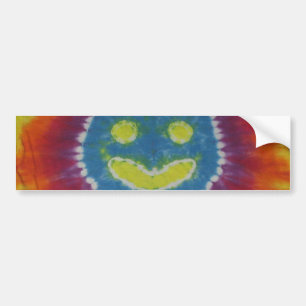 Adesivo Para Carro Happy Tie Dye Pára-choque