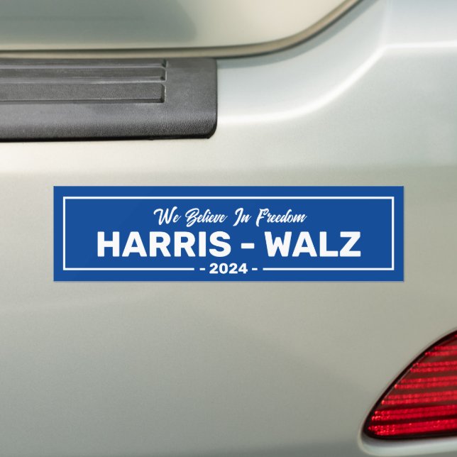 Adesivo Para Carro Harris 2024 Acreditamos Na Liberdade (No carro)
