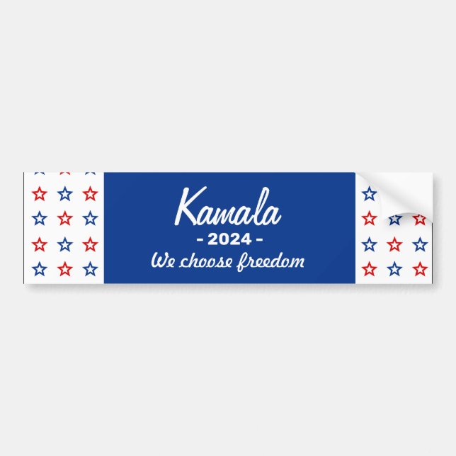 Adesivo Para Carro Harris 2024 - Nós Escolhemos a Liberdade (Frente)