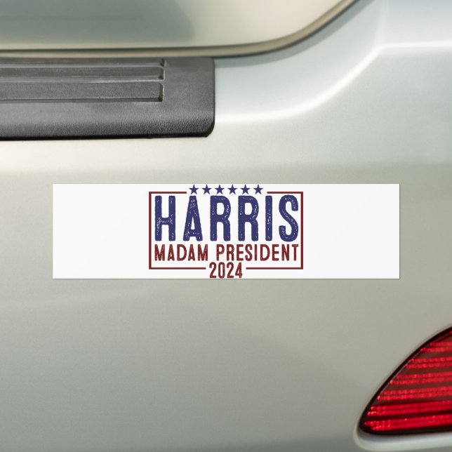 Adesivo Para Carro Harris Senhora Presidente 2024 (No carro)