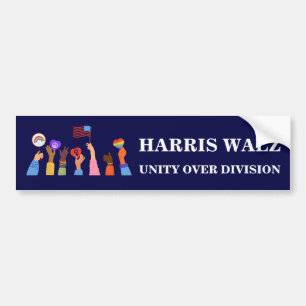 Adesivo Para Carro Harris Waltz 2024 Unity Over Division
