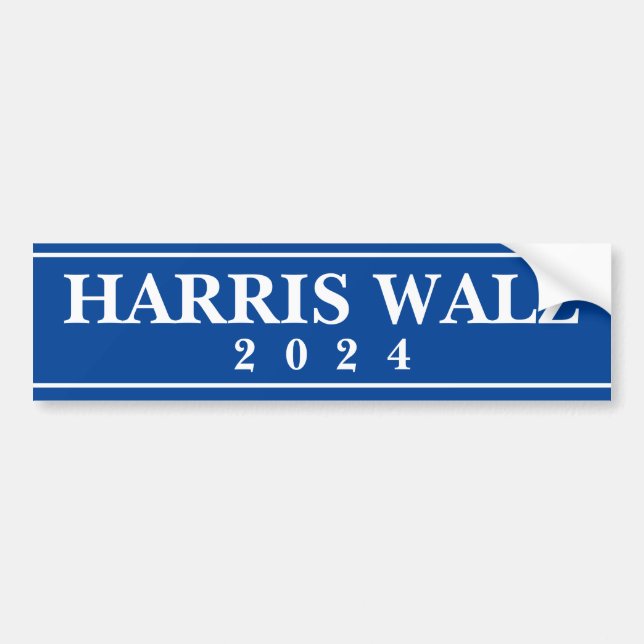 Adesivo Para Carro Harris Walz 2024 (Frente)
