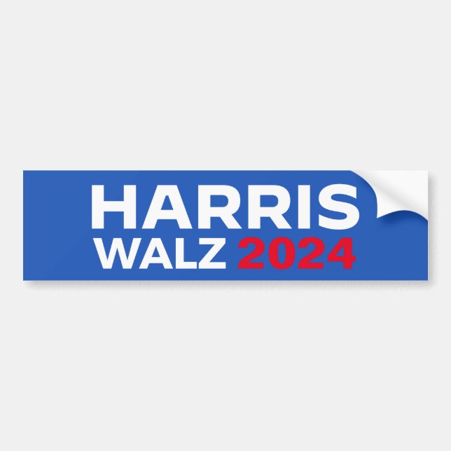 Adesivo Para Carro Harris Walz 2024 (Frente)