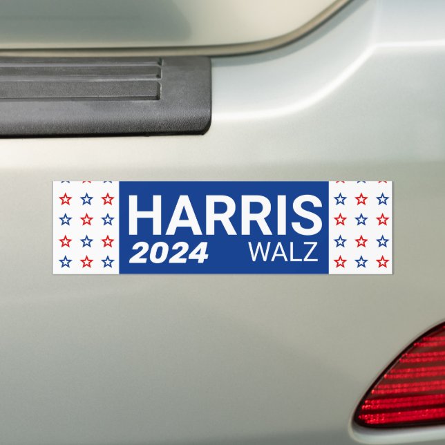 Adesivo Para Carro Harris Walz 2024 (No carro)