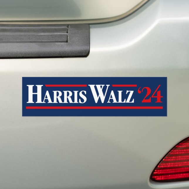 Adesivo Para Carro Harris Walz 2024 (No carro)
