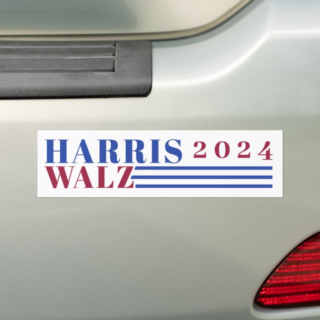 Adesivo Para Carro Harris Walz 2024 (No carro)
