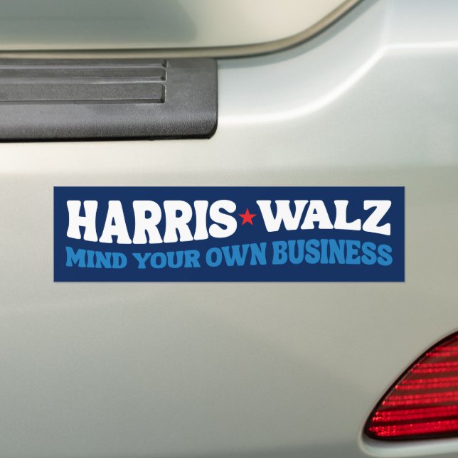 Adesivo Para Carro Harris Walz 2024 Cuide da sua própria empresa (No carro)