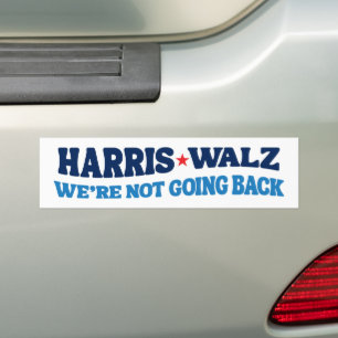 Adesivo Para Carro Harris Walz 2024 Não vamos voltar atrás