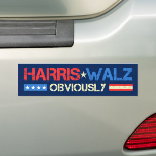 Adesivo Para Carro Harris Walz Obviamente Kamala Harris Waltz 2024