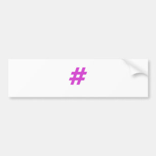 Adesivo Para Carro Hashtag