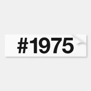 Adesivo Para Carro Hashtag 1975