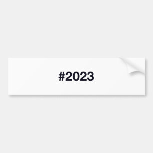 Adesivo Para Carro Hashtag 2023