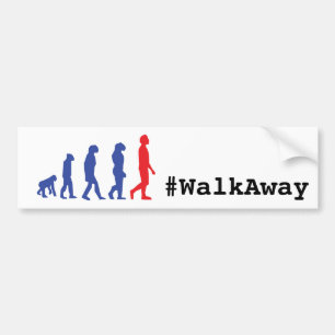 Adesivo Para Carro Hashtag WalkAway Movimento Evolução Conservadora