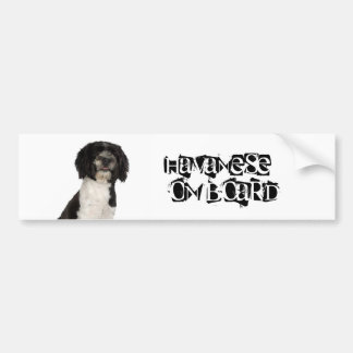 Adesivo Para Carro Havanese a bordo