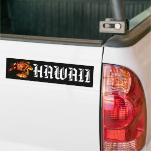 Adesivo Para Carro Hawaii Tribal Honu Lava