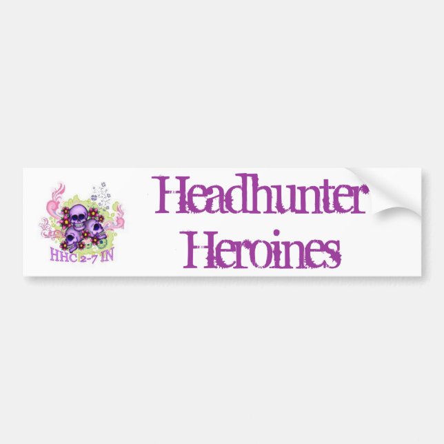 Adesivo Para Carro HeadhunterHeroines (Frente)