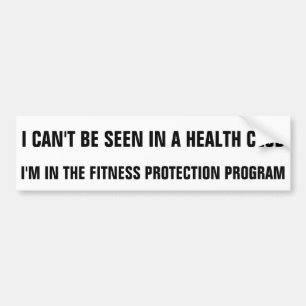 Adesivo Para Carro Health club? Eu estou no programa da proteção da